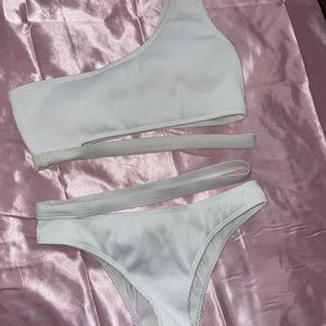 White Cut-Out Bikini Set